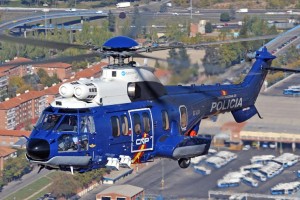 El nuevo Eurocopter EC-225 de la Policía Nacional trasladrá a sus unidades en misiones especiales