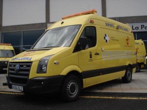 Ambulancias del SUC en La Palma