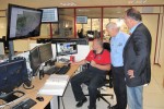 El presidente del Consorcio de Bomberos de Tenerife visita las instalaciones del 112