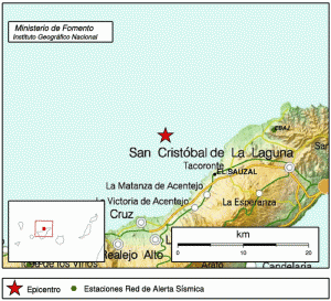 Tenerife registra tres seísmos de madrugada, el mayor de 3,8 grados Richter